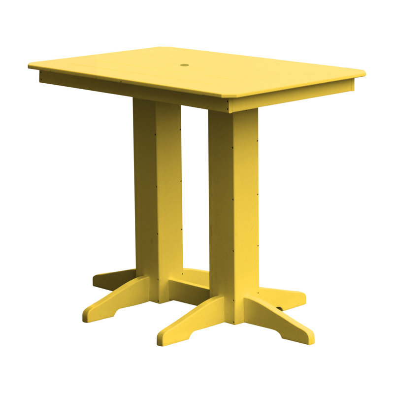 Table de bar Nettie, Jaune citron, l 33 po x L 48 po x H 42 po