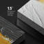 Peinture abstraite grunge, effet de coup de pinceau jaune, noir, blanc, paysage, formes abstraites, illustrations, art moderne, décor minimal-101469680
