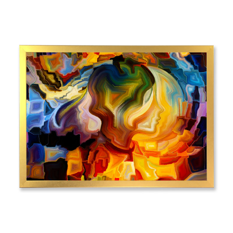 «Visualisation of Inner Vi», reproduction d'art sur toile, Cadre doré, H 16 po x l 32 po x P 1 po
