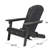BELLWOOD Outdoor Adirondack Chair - Stylish Wooden Design With Armrest Cup Holders
