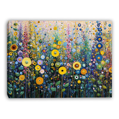 «Golden Petal Field», art mural sur toile tendue