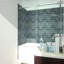 Porte de baignoire-douche, verre transparent 1/4 po, l 58 - 60 po x H en aluminium haute température