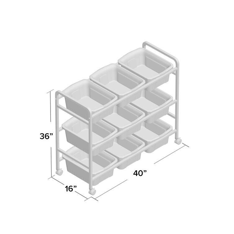 Copernicus 9 Compartment Plastic Teaching Cart & Reviews