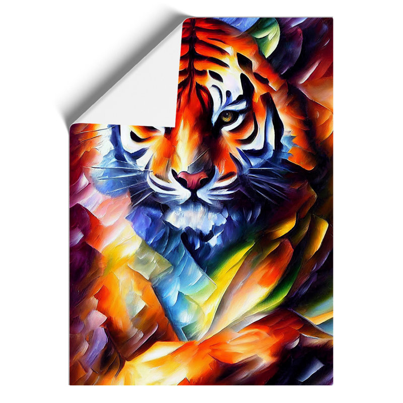 Tiger Portrait No.5 - Print, Paper, 59.4cm H x 42cm W x 3cm D, No Matte