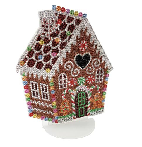Gingerbread House Diamond Painting Kit 5D Christmas Decoration For Adults & Beginners