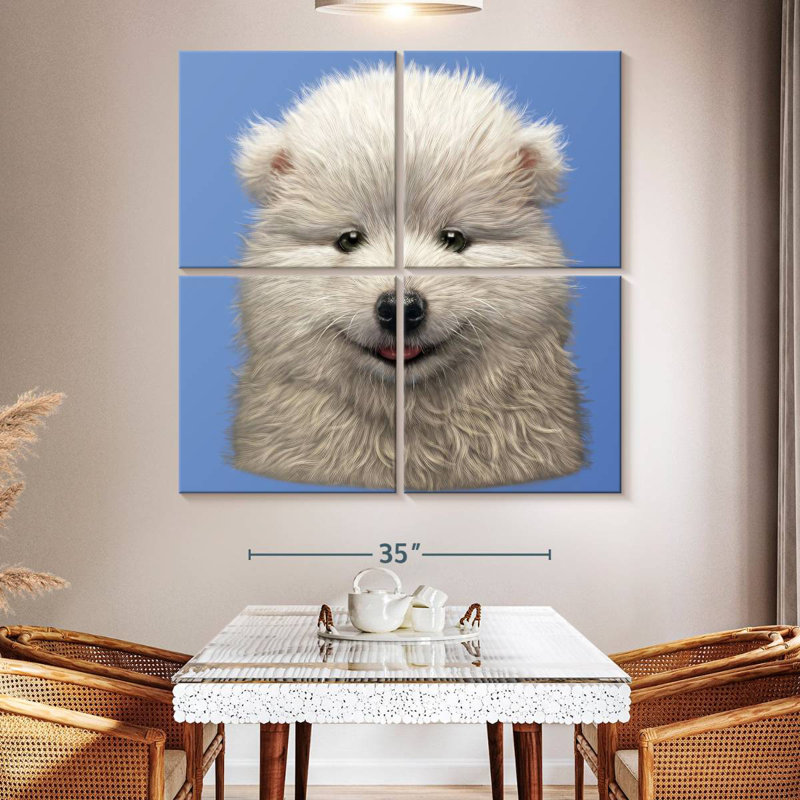 Brampt Samoyed Puppy, 50" H x 50" W