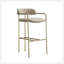 Tabouret de bar taupe