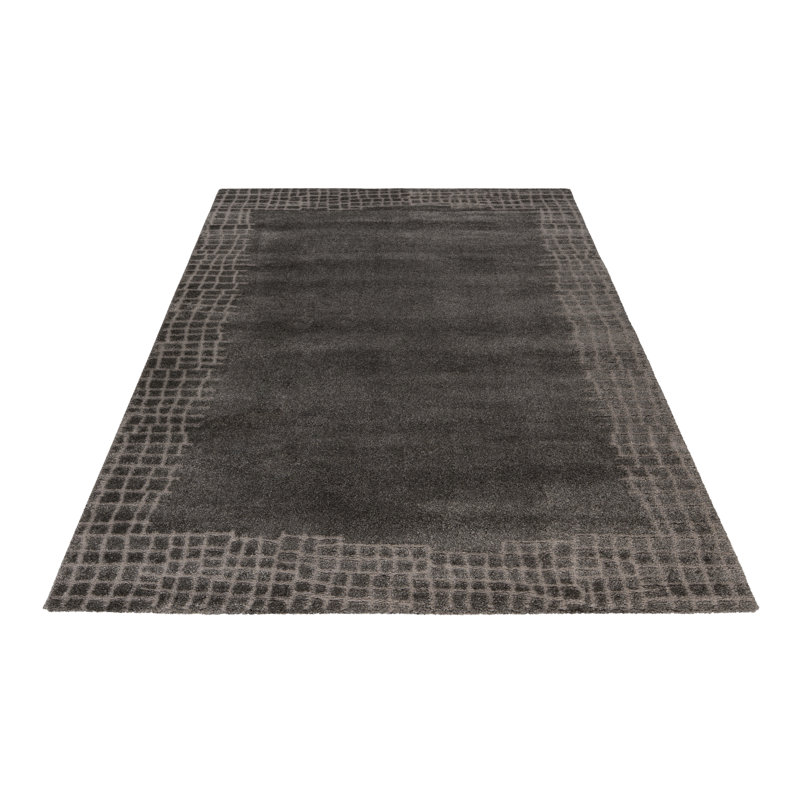 Canyon Southwestern Area Rug, Anthracite, Rectangle 240 x 330cm