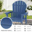 Chaise de bar d'extérieur Hdpe Adirondack-1621796760