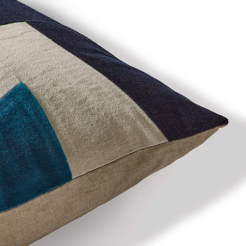 Dannis Throw Pillow Cover, Teal
