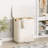 Double Section Laundry Hamper With Removable Bags And Lid, Large Capacity Folding Clothes Basket With Bamboo Handles For Bedroom, Bathroom, And Dorm Organization