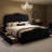 Maber Upholstered Queen Bed with 4 Drawers, Storage Platform Bed with 2 Bedside Tables , Velvet Wingback Bed, No Boxing Spring Needed, Gray-1266184383-1266184381