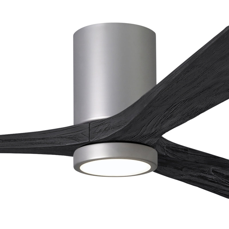 Irene LED Ceiling Fan, Brushed Nickel, Matte Black, 60"