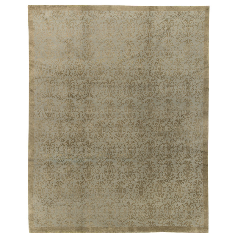 Fiesole Hand-Knotted Area Rug in Sprig, Rectangle 9' x 12'