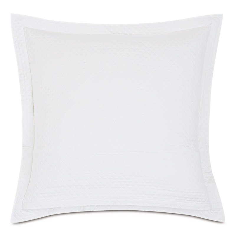 Matera Pillow Sham, Euro, White