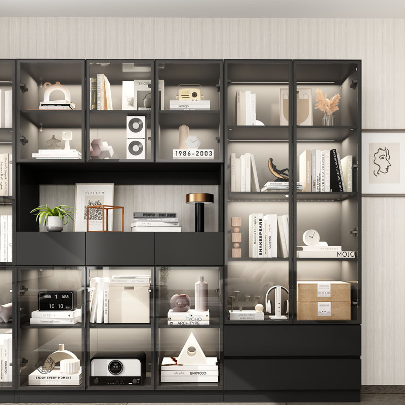 Hokku Designs H x 110 '' W Combination Bookcase Display