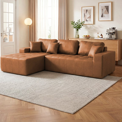 Faux Leather Sectional