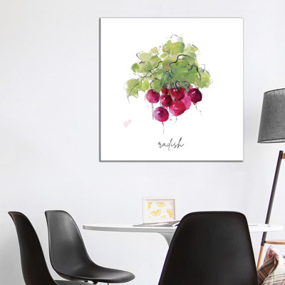 «S Croquis Kitchen Radish» par Sally Swatland - reproduction d'art