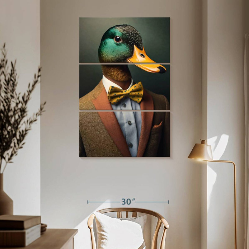Portrait d'un canard Brampt, H 65 po x l 42 po