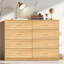 Commode 8 tiroirs pour la chambre à coucher - Vaste commode de rangement, robuste-1679789944
