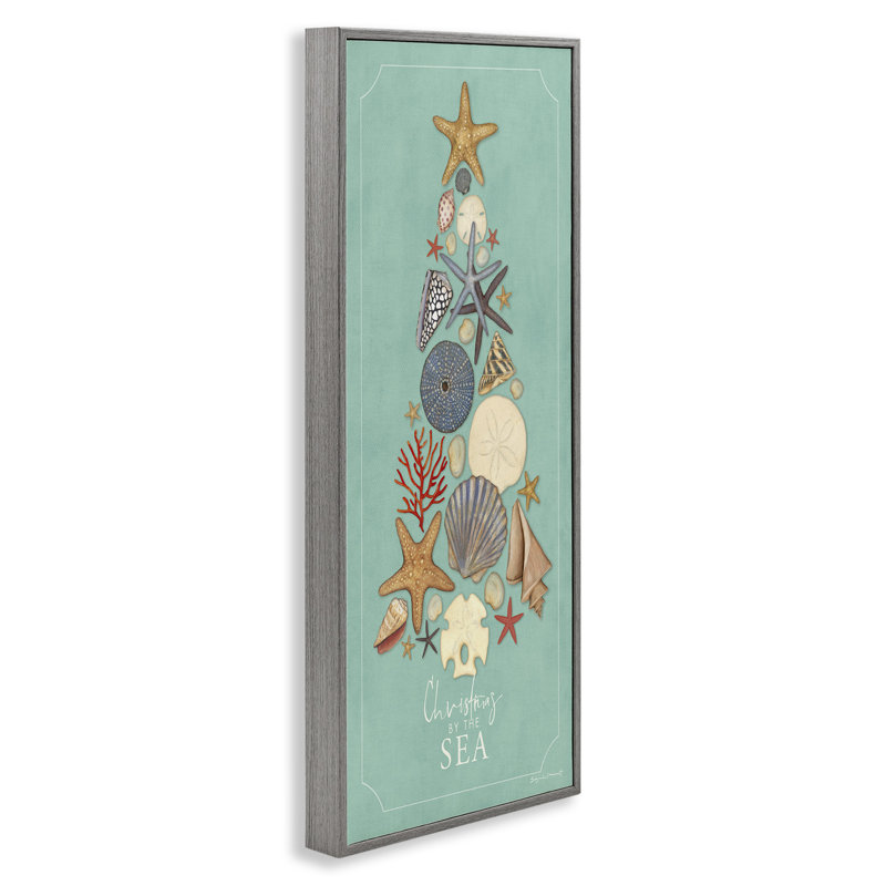 «Seashell Holiday», estampe numérique par Stephanie Workman Marrott, H 30 po x l 13 po, Estampe numérique Farmhouse