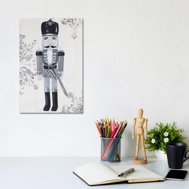 Gray Nutcracker II by Tiffany Hakimipour - Wrapped Canvas Gallery-Wrapped Canvas Giclée, 30.48cm H x 20.32cm W