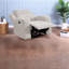 Fauteuils inclinables confortables en fausse fourrure avec charge USB gris