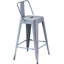 Tabourets de bar en métal avec dossier à seau et 4 pieds, tabourets de bar (ensemble de 2)-125536638-125536637