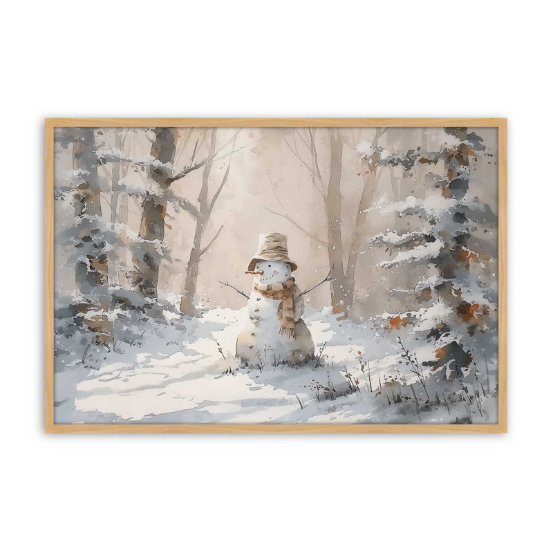 «Frosty Morning», reproduction d'art, Érable américain, 11 po x 14 po