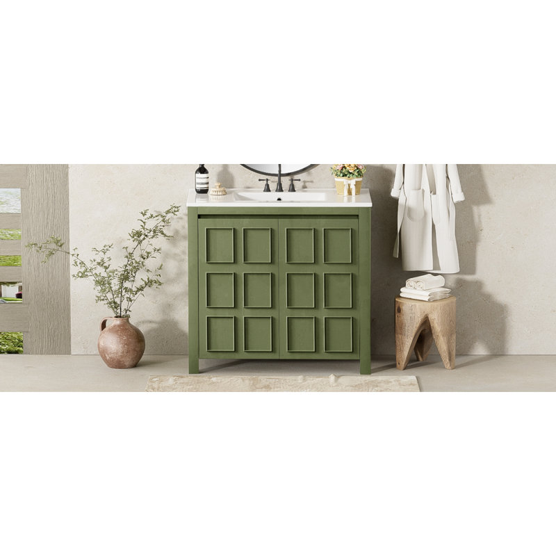Organisateur de meuble-lavabo de salle de bain avec lavabo en céramique, ensemble d'armoire de rangement, meuble-lavabo de salle de bain