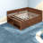 Space-saving Walnut Full Size Beds With Storage And Modern Design