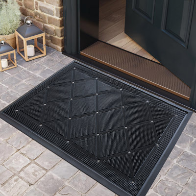 Personalizable Non-Slip Geometric Doormat