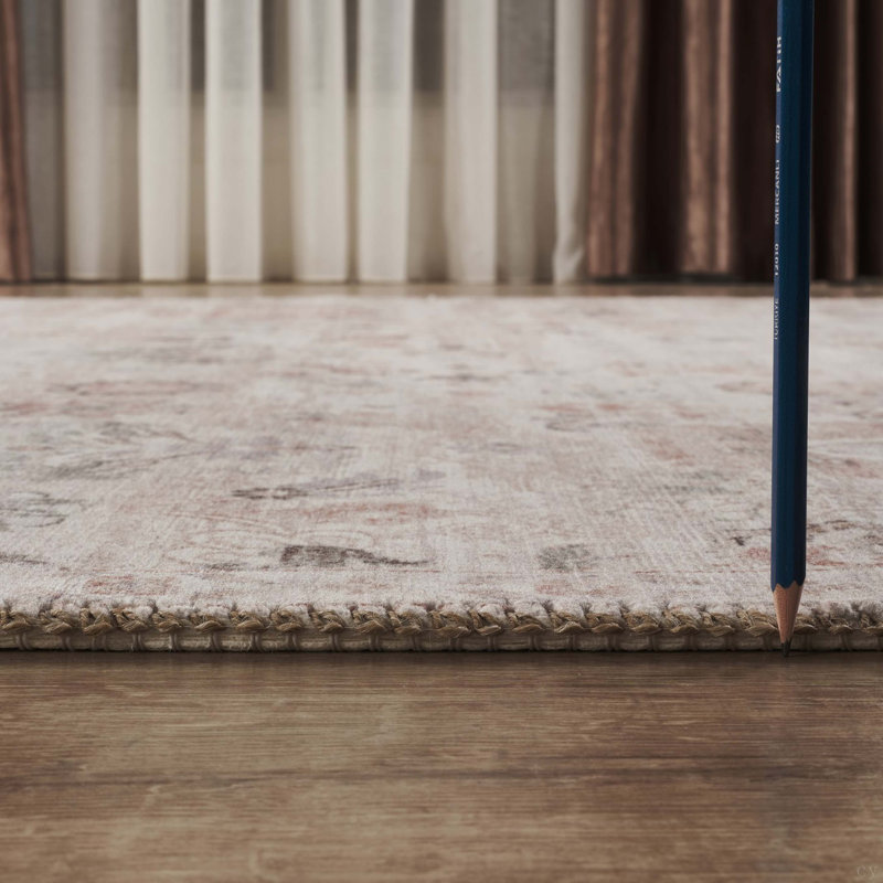 Tapis traditionnel avec poils épais - tapis de sol 100% polyester pour le salon, doux et durable, résistant aux taches