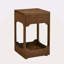 Table d'appoint Mid-Century moderne à plateau relevable, petite table d'appoint avec tablette de rangement, table de chevet en bois pour le salon, le bureau et la réception