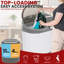 Laveuse et sécheuse compactes Pure Clean, mini laveuse portative 2 en 1, cuves simples, 11 lb Capacité, 110 V, cycle d'essorage avec boyau, fenêtre de contenant de baignoire translucide, idéale pour les petites brassées-123182350