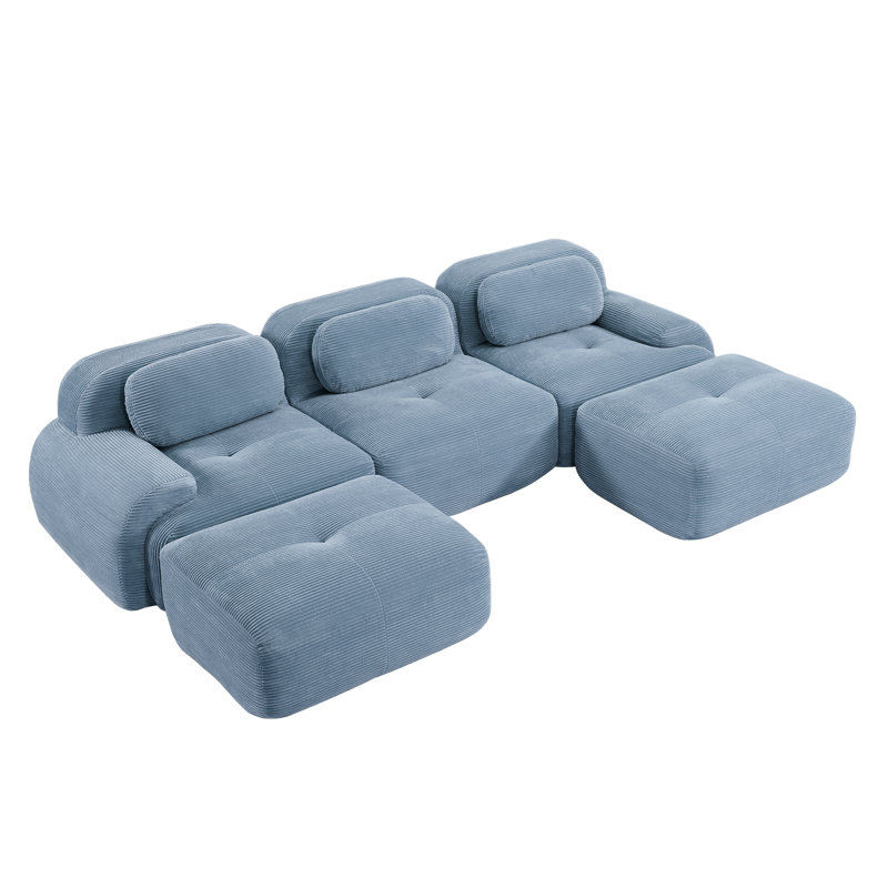 Comfortable Modular Sofas, Premium Corduroy, Modern Design For Home