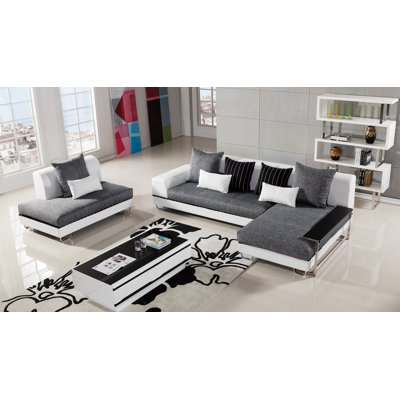 Henriksen Upholstered L-Shaped Sectional