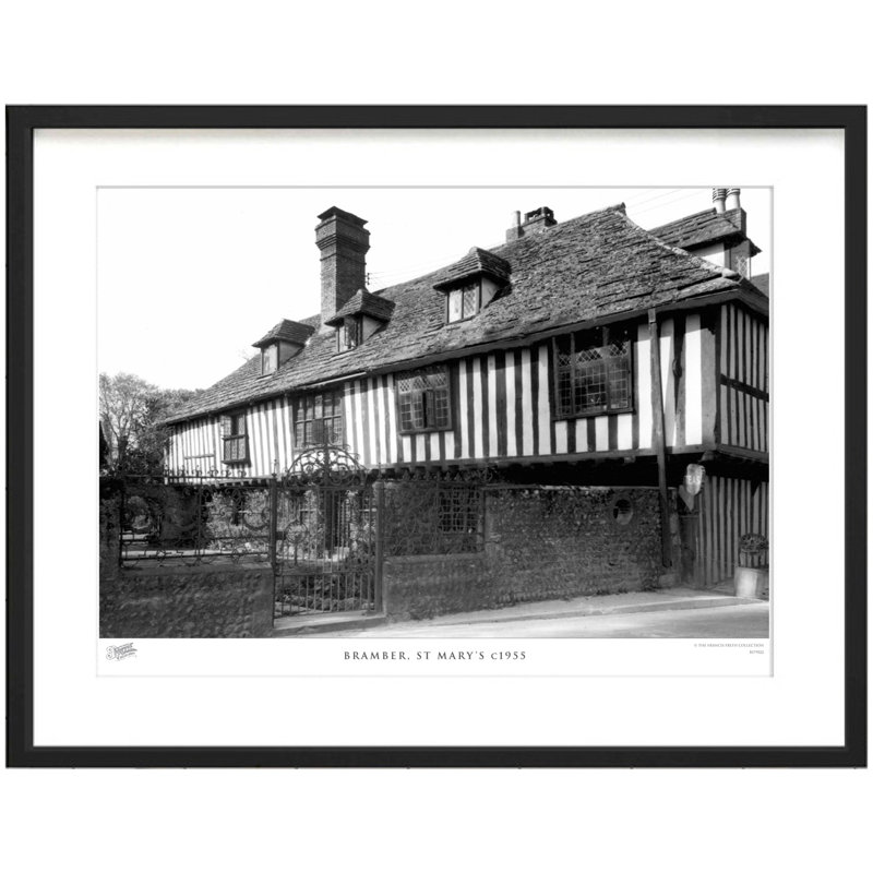 Bramber, St Mary's C1955 by Francis Frith - Single Picture Frame Print, 45cm H x 60cm W x 2.3cm D