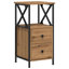 Herendeen 34cm W Iron Bedside Table-328739557-272789215