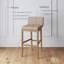 Tabouret de bar à dossier exposé avec pieds en bois massif, ensemble de 4-1593326194-1593326092-1593326196