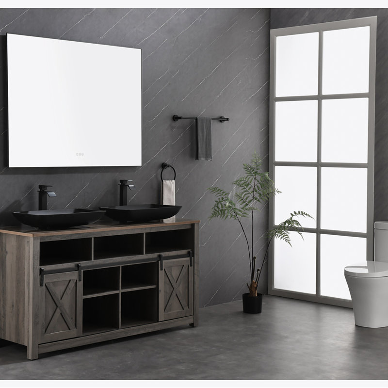 Sonoma Metal Wall Mirror, Black, 36" x 48"