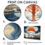 Arbre de vie majestueux orange - arbre, art mural, salon-651196151-651196142