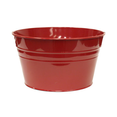 Enameled Galvanized Steel Planter