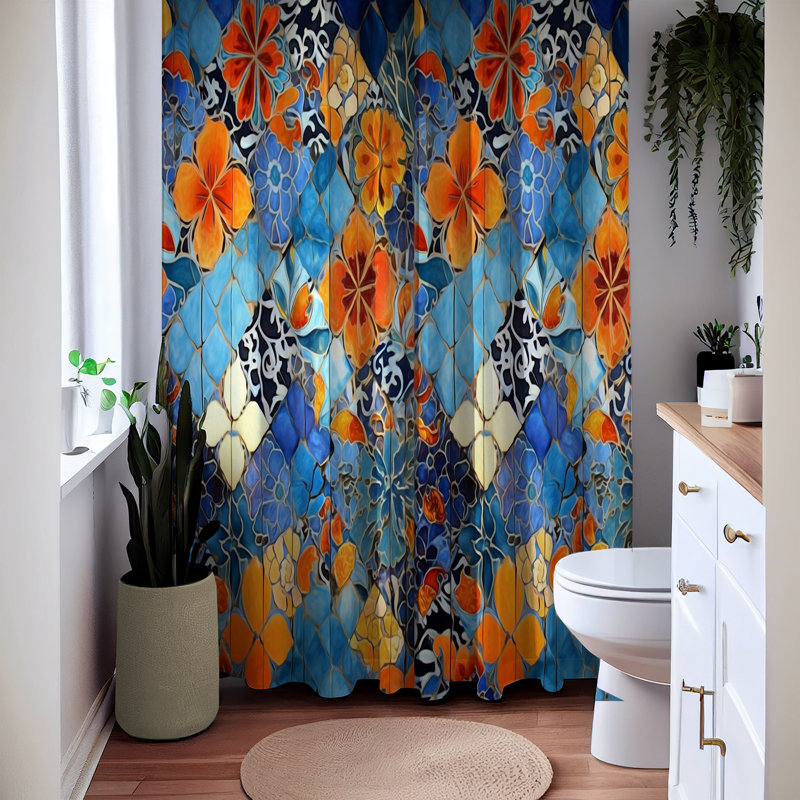 Deundria Shower Curtain, 83" H x 70" W