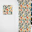 Motif à pois Tribal Fusion - Rideau abstrait - Rideau abstrait obscurcissant - 1 panneau-107595577