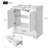 30" Single Bathroom Vanity In Ceramic Sink Without Mirror-220596848