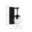 Meridian 1-Light Outdoor Wall Lantern in Matte Black-1891318432