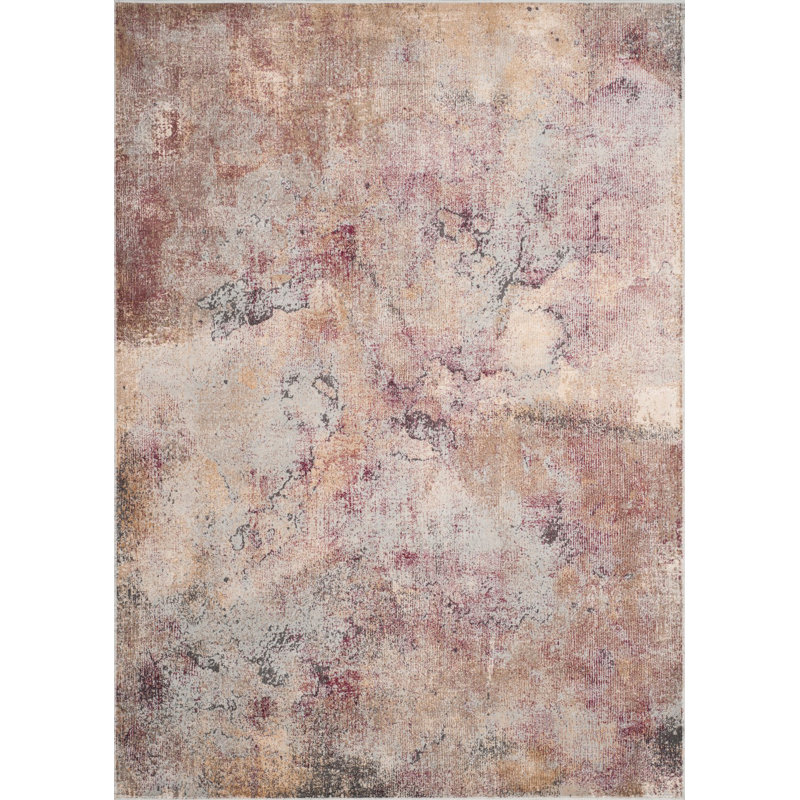 Tapis à motif abstrait Cornerstone, Rectangle 6 pi 7 po x 9 pi 2 po