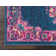 Abbate Oriental Navy Blue/Pink Area Rug