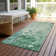 Machine Washable Indoor/Outdoor Christain ACN1257 Emerald Rug